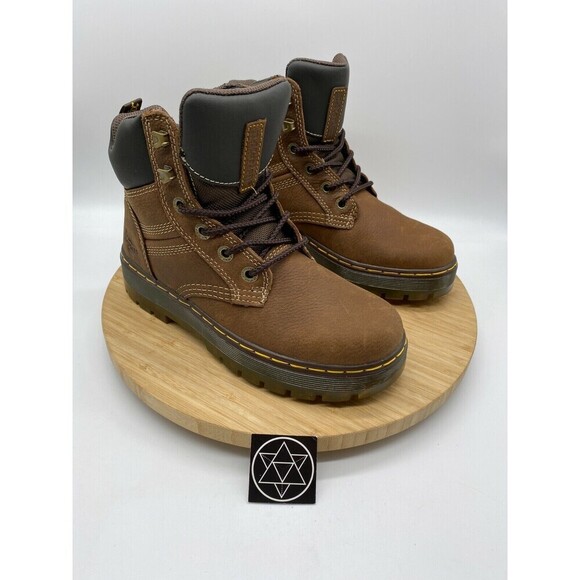 Dr. Martens Boots Mens Size 6 Brown Gabion Pit Whiskey Leather Heavy Duty Work - Picture 2 of 12